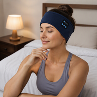 Masque de sommeil Bluetooth avec bandeau, écouteurs sans fil intégrés pour la musique avant le sommeil