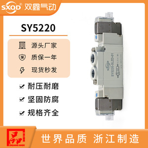 Vanne solénoïde double Sxqd Sy5220-5lzd-01, port 1/4 po, vanne de régulation de gaz pour systèmes pneumatiques - Product Image 5