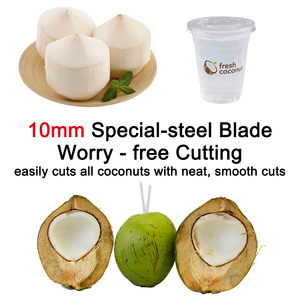 Máquina Eléctrica Automática para Cortar Coco Joven por la Mitad, Cortador de Coco Fácil de Usar - Product Image 4