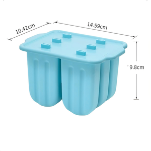 Offre Spéciale écologique bricolage fruits glace Popsicle plateau 6 cavités spirale yaourt barre moule réutilisable durable de qualité alimentaire Cube glace - Product Image 4