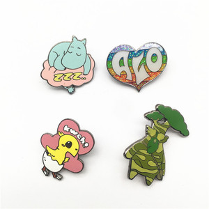Pin de Solapa Personalizado con Diseño de Alfabeto Masónico, Vegetales, Chica con Palomitas, en Oro, Precio de Fábrica - Product Image 5