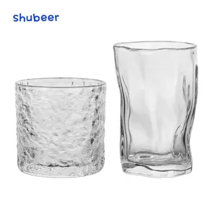 270Ml Creatief Glas Bierglas, Onregelmatige Gedraaide Likeurglazen Voor Koud Water, Melk, Koffie, Whisky