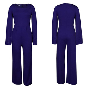 Tuta intera aderente da <span class=keywords><strong>donna</strong></span> in tessuto a maglia Casual e formale per allenamenti e feste estive - Product Image 2