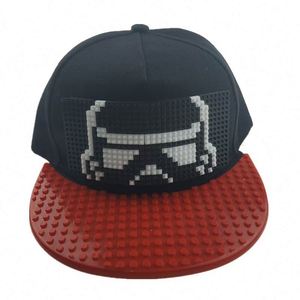 Gorra Snapback Personalizada con Serigrafía de Ladrillos de Lego, Gorras Hip Hop de Visera Plana para Niños - Product Image 4