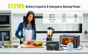 IEETek 800W Portable Power Station for Off Grid Living RV Living BMS Protection LiFePO4 <b>Battery</b> Home <b>Backup</b> Energy IEE P800 - Product Image 6