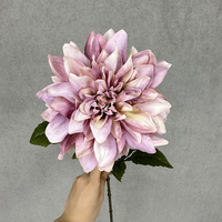 QYYN-1863 Fleur artificielle de dahlia à branche unique, personnalisée, vente en gros d'usine, haute qualité, pour décoration
