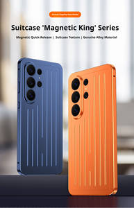 La dernière coque de téléphone portable magnétique à rayures, adaptée au <span class=keywords><strong>Samsung</strong></span> S26 Ultras, est fabriquée en alliage pur. - Product Image 2