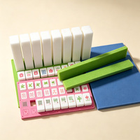 Blocs de Mahjong portables en EVA de haute qualité, silencieux, avec surface imperméable facile à nettoyer, pour la maison, les voyages, les jeux décontractés, logo personnalisé