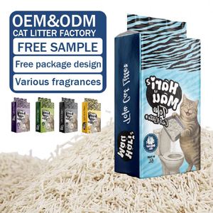 Litière pour chat biodégradable Harimau, 99 % sans poussière et jetable aux toilettes, agglomération rapide, contrôle des odeurs - Product Image 1
