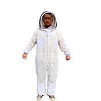 Costume d'abeille respirant avec capuche en voile, vêtement de protection globale de sécurité pour apiculteur 100%