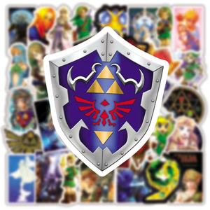 50 pièces célèbre jeu drôle la légende de <span class=keywords><strong>Zelda</strong></span> autocollant étiquette pour enfants garçon décor bricolage cahier téléphone vinyle autocollants - Product Image 4