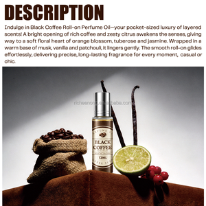 Perfume EDP Personalizado <span class=keywords><strong>de</strong></span> Larga Duración con Aroma a Café <span class=keywords><strong>de</strong></span> 12 ml para <span class=keywords><strong>Mujer</strong></span>, Aroma Cítrico a Naranja con Fragancia Oriental a Vainilla - Product Image 2