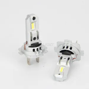 Tamanho pequeno mini h7 1:1 como farol de halogênio led h7 canbus versão especial, decodificador embutido 8 peças csp chip sem erro