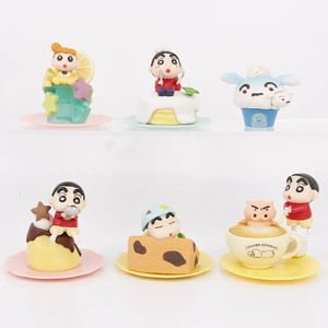 6 unids/set Crayon <span class=keywords><strong>Shin</strong></span> <span class=keywords><strong>Chan</strong></span> 7,5 cm figura postre Shinnosuke Himawa Shiro figurita modelo muñeca PVC Anime figura estatuas para chico - Product Image 2