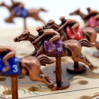 GUANGYU – Nouveauté : Échecs de luxe en métal au design unique, pièces d'échecs créatives d'inspiration antique, jeu de course de chevaux en bois personnalisé