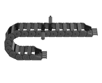 Baja vibración/ruido, alta dinámica, serie E21-EasyClip mini, portacables de cadena para espacios pequeños para puertas automáticas