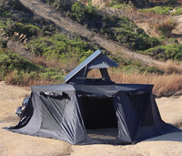 Auvent de voiture autoportant imperméable 600D, grande pièce annexe latérale, auvent autoportant à 180 degrés avec murs d'extension