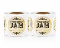 Autocollants d'emballage alimentaire, étiquettes personnalisées pour bocaux, étiquettes pour pots de confiture, autocollants pour bouteilles de confiture, étiquettes pour gelées, étiquettes de produits