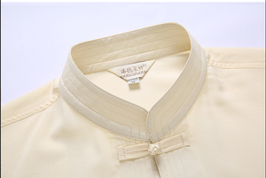 Ecowalson Trung Quốc truyền thống của nam giới tang phù hợp với bộ dài tay áo dài quần rồng <span class=keywords><strong>Kung</strong></span> <span class=keywords><strong>Fu</strong></span> phù hợp với chất lượng cao lụa Wu Shu Tai Chi - Product Image 5