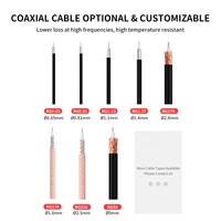 Kabel Koaksial RF RG58 Solid N Male Ke S M A Male 50 Ohm, Tipis, Kokoh, Dengan Port Shim Slot Untuk Pengontrol Industri