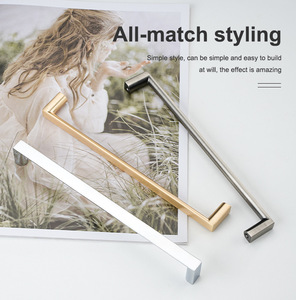 Modern and Minimalist Zinc Alloy Cabinet Door Handles Drawer Handles for Kitchen Cabinets Dressers for Shoe Cabinets Bedrooms - Product Image 2