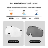 Casque de vélo TOSUOD EPS avec lunettes photochromiques intégrées, design respirant, absorption des chocs pour VTT et vélo de route