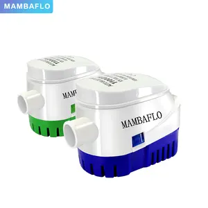 MAMBAFLO 1200GPH 12V/24V Dc Electric Automatic Marine Impeller Bilge Pump For Boat Plumbing Submersible High Flow Rate Yacht