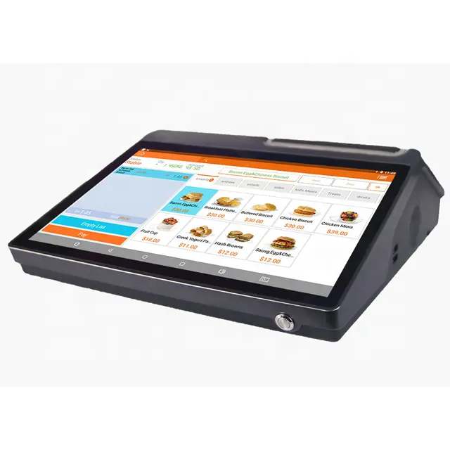 Desain Bagus POS 11.6 ''/12.5'' Tampilan Utama LED/VFD/5 ''Tampilan Pelanggan Mesin Pemesanan Sistem POS Mesin Terminal POS