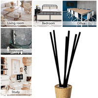 Newell – diffuseur d'arôme en rotin noir, désodorisant écologique, 40cm, bâton flexible et épais en rotin pour diffuseur de roseaux, vente en gros
