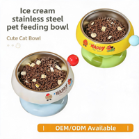 Bols de voyage intelligents surélevés pour animaux de compagnie, inserts en acier inoxydable, multicolores, multifonctions, faciles à nettoyer pour chiens et chats, usage intérieur, OEM