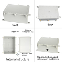 Boîtier de jonction extérieur en plastique ABS, sans retardateur de flamme, pour alimentation électrique, étanche IP68, avec borne de connexion