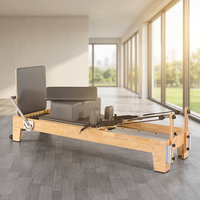 Hochwertiges Weißes Ahorn-Heimfitness-Studio-Equipment Core-Bett Eichenholz Pilates Reformer