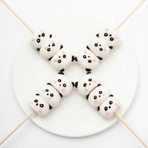 Piruleta de Malvavisco con Forma de Panda al por Mayor, Precio de Fábrica, Personalización OEM, Alta Calidad, Halal, Algodón de Azúcar de Dibujos Animados a Granel - Product Image 4