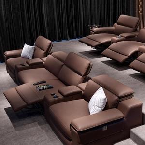 연회, 영화관 또는 거실용 최신형 전동 리클라이너 의자, 조절 가능한 우드 홈시어터 좌석 - Product Image 4