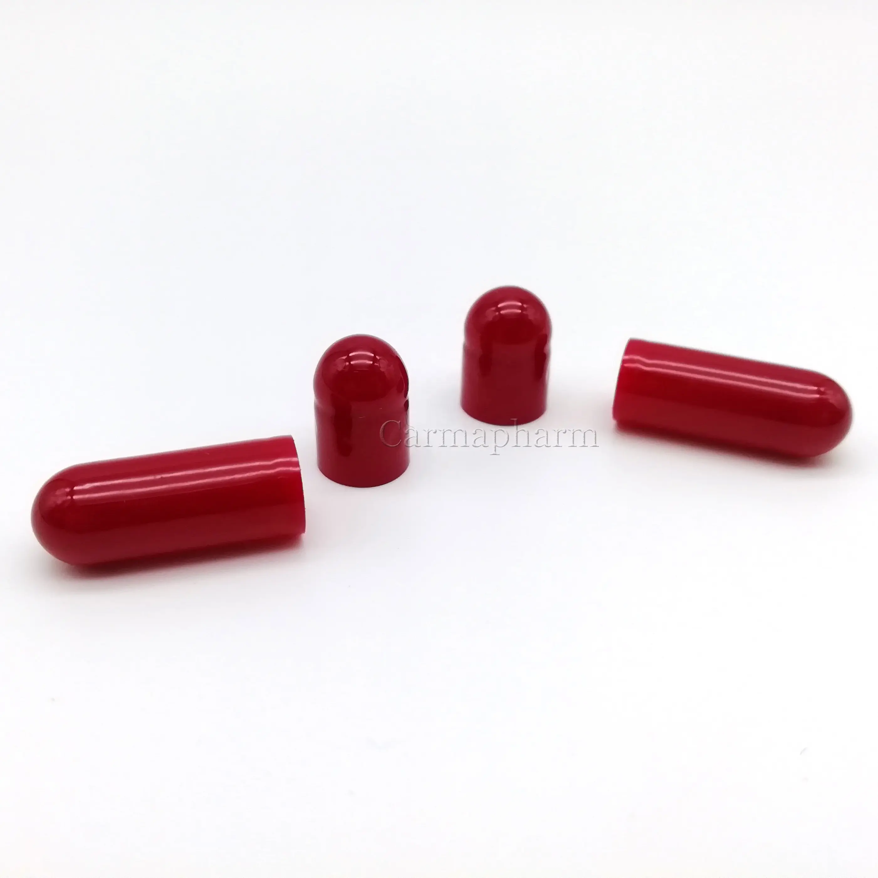 Red Color Open Pharmaceutical Halal Gelatin Empty Separated Capsules