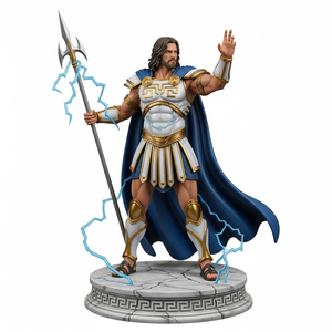 Modèle <span class=keywords><strong>de</strong></span> figurine Zeus en PVC 3D sur mesure, statue, cadeau <span class=keywords><strong>de</strong></span> collection, ornement <span class=keywords><strong>de</strong></span> bureau - Product Image 4
