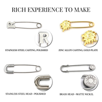 Fabricant OEM de broches de sécurité en métal personnalisées de haute qualité pour cadeaux d'affaires