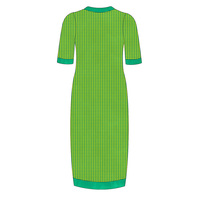 OEM Personnaliser sur la base de photos et d'échantillons Zeta Femmes Sororité Robe en tricot Couleur bonbon Bloqué Jacquard Robe pull