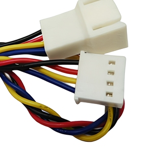 工厂定制 4 针公对母尼龙连接器线束 多色铜延长线 用于家电控制 - Product Image 3