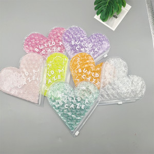 Sacs à fermeture éclair à bulles personnalisés, sacs à fermeture éclair rembourrés en PVC recyclé, pochettes à fermeture éclair pour maquillage et cosmétiques, pochette à bulles rose - Product Image 6