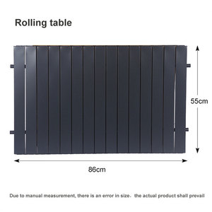 야외 정원 카트 유니버설 휠 조절 가능한 핸들 여행 캠핑 옷장 - Product Image 5