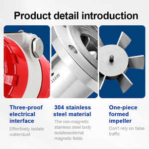 Flange Connection Stainless Steel Digital Variable Area Water Flow Meter Liquid Water Oil <strong>Fuel</strong> <strong>Measurement</strong> OEM - Product Image 4