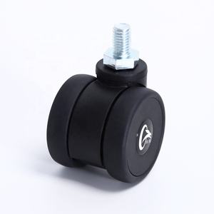 Projektorständer Schwarze Rollen Babybett-Rollen 2 Zoll Schraubstangen-Montage Radfuß Universalrollen - Product Image 2