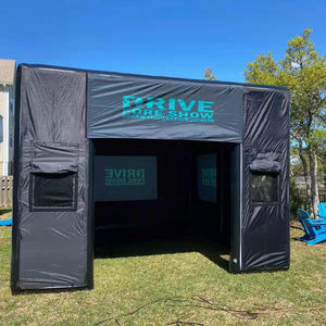 Simulateur de Terrain de <span class=keywords><strong>Golf</strong></span> Gonflable Portable, Mini <span class=keywords><strong>Cage</strong></span> de <span class=keywords><strong>Golf</strong></span>, Enceinte Simulateur de Parcours, Tente Pop-up pour Entraînement de <span class=keywords><strong>Golf</strong></span> Intérieur Extérieur - Product Image 1