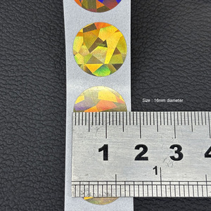 新批发产品16毫米圈刮痕贴纸标签刮痕卡片贴纸圆形刮痕标签贴纸纸 - Product Image 5