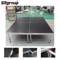 Certifications TUV/SGS Éclairage Truss Concert Stage Podium Portable Plate-forme de scène en aluminium pour l'activité