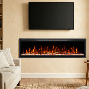Chimenea <span class=keywords><strong>Eléctrica</strong></span> Decorativa Moderna de 42, 50, 60 y 71 Pulgadas, Chimenea de Pared <span class=keywords><strong>para</strong></span> <span class=keywords><strong>Sala</strong></span> de Estar u Hotel - Product Image 1