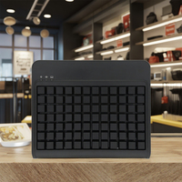 Teclado POS KB84NMS de 84 Teclas Totalmente Programable con Lector de Banda Magnética para Sistemas POS, Diseño de Alta Demanda