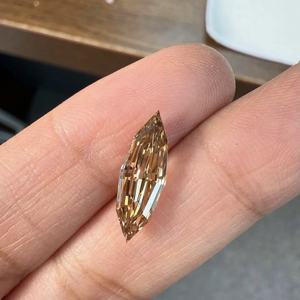 ANSTER Fine Jewelry Bague personnalisée VVS D Marquise 3ct Fancy Brown Lab Grown Diamond Ring avec IGI 18K Gold Ring Unique Design - Product Image 4