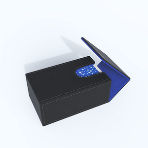 Caja de Cartas del Tarot con Cierre Magnético Interior Azul Premium, Estuche para Cartas del Tarot Negro, Compatible con Cartas del Tarot Estándar y Mazo de Cartas - Product Image 4